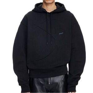 H&M x Mugler Star-motif Hoodie Black S